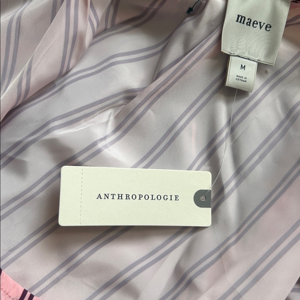 Anthropologie | Maeve Taffeta Striped Multi Color - Picture 10 of 11